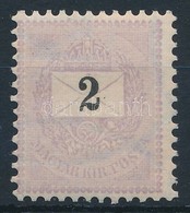 ** 1889 Feketeszámú 2kr  11 1/2 Fogazással, Postatiszta Luxus Darab! (260.000) / Mi 28A Mint Never Hinged Luxury Piece!  - Other & Unclassified