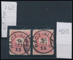 O 1889 2 X 5kr Lemezhibákkal (600 P) / With Plate Flaws - Autres & Non Classés