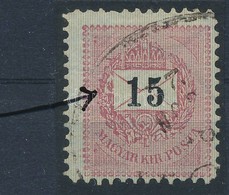 O 1889 15kr Körte Lemezjavítással (MBK 600 P) / With Retouche - Other & Unclassified