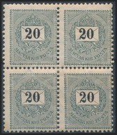 ** 1889 20kr 'E' Négyestömb (19.200++) / Mi 35B Block Of 4 - Autres & Non Classés