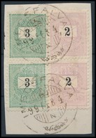 1898 2kr + 3kr Függőleges Párok Lemezhibákkal, Típusösszefüggések / Vertical Pairs With Plate Flaws - Other & Unclassified