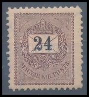 ** 1898 24kr Luxus állapotban, 11 1/2 Sorfogazással! Utóbbi 30 évben Hazai árverésen Postatiszta Darab Még Nem Volt! Ren - Sonstige & Ohne Zuordnung