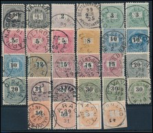 O 1898 Sorozat Fogazat és Színváltozatokkal, Szép Bélyegzésekkel   / Set With Perforation And Colour Varieties, Nice Can - Autres & Non Classés