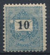 * 1898 Vagy 1899 (a Vízjelből Nem Egyértelműsíthető). Feketeszámú 10kr  11 1/2 Fogazással, Eredeti Gumival, Minimális Fa - Autres & Non Classés