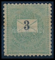 ** 1899 3kr Számvízjellel, Ritka Darab! / Mi 43AY With Number In Watermark, Rare! - Sonstige & Ohne Zuordnung