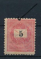 ** 1899 5kr 11 1/2 Fogazással, Vonalka A Korona Felett, Nagyon Ritka! (50.000) / Perf 11 1/2, Plate Flaw - Autres & Non Classés