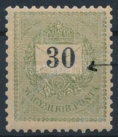 ** 1899 30kr, A Boríték Hajtóka Megszakadt / Plate Flaw - Other & Unclassified