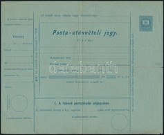 1875 Használatlan 10kr Posta Utánvételi Jegy / Unused 10kr PS-money Order - Autres & Non Classés
