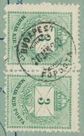 1878 Díjjegyes Posta Utánvételi Jegy 2 X 3kr Bélyeggel / 2 X 3kr On PS-money Order 'BUDAPEST' - Other & Unclassified