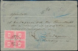 1882 4 X 5kr Ajánlott Levélen / On Registered Cover 'CZEGL(ÉD)' - Autres & Non Classés