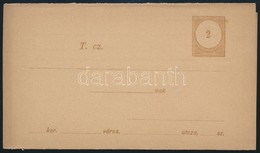 1882 Használatlan összefüggő Adóintés / Tax Warning Card, Unused (1A - 2 Típus) - Other & Unclassified