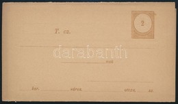 1882 Használatlan összefüggő Adóintés / Tax Warning Card, Unused (1A - 2 Típus) - Autres & Non Classés
