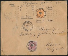 1895 Értéklevél 15kr + 50kr Bélyeggel / Insured Cover 'BUDAPEST' - Abbazia - Other & Unclassified