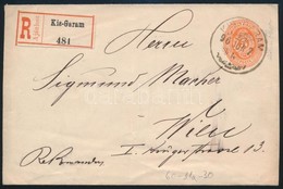 1896 Ajánlott Díjjegyes Levél 2 X 5kr Kiegészítéssel Bécsbe / Registered Cover With 2 X 5kr Additional Franking To Vienn - Other & Unclassified
