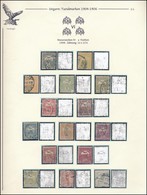 O 1904 Turul Sor 12f és 2K Nélkül, Számvízjellel, Vízjelállás 'a', Albumlapon (~200.000) / Mi 74-89 (without 12f And 2K) - Other & Unclassified