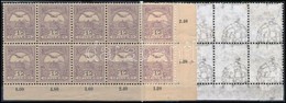 ** 1904 Turul 12f ívsarki Tízestömb, '2' Vízjelállás (24.000) / Mi 80A Corner Block Of 10, Watermark Position '2' - Sonstige & Ohne Zuordnung