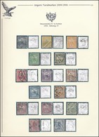 O 1906 Turul Sor, Vízjelállás '3', Albumlapon (34.000) / Mi 74C-88C Watermark Position '3', On Album Page - Autres & Non Classés