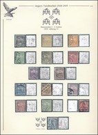 O 1908 Turul Sor  IV Számvízjellel, Vízjelállás 'b', Albumlapon (380.000) / Mi 91X - 106X   With IV In Watermark, Positi - Altri & Non Classificati
