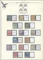 O 1908 Turul Sor  IV Számvízjellel, Vízjelállás 'a', Albumlapon (189.000) / Mi 91X - 106X   With IV In Watermark, Positi - Autres & Non Classés