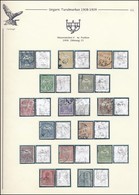 O 1908 Turul Sor, Vízjelállás '4', Albumlapon (108.000) / Mi 91X - 106X, Watermark Position '4', On Album Page - Autres & Non Classés