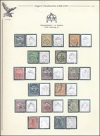 O 1908 Turul Sor, Vízjelállás '1', Albumlapon / Mi 91X - 106X, Watermark Position '1', On Album Page - Autres & Non Classés