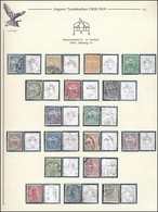 O 1909 Turul Sor, Vízjelállás '1', Albumlapon  / Mi 91Y-107Y, Watermark Position '1', On Album Page - Autres & Non Classés