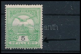 ** 1909 Turul 5f, Jobb Oldalon Lemezszakadás / Plate Flaw On The Right Side - Sonstige & Ohne Zuordnung