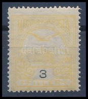 ** 1913 Turul 3f, Narancssárga Helyett Világossárga Színben / Mi 111 In Colour Of The 2f (yellow Instead Of Orange) RPC  - Sonstige & Ohne Zuordnung