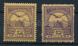 ** 1913 Turul 12f Normál és Góliát Számjeggyel / 2 X Mi 115 Normal And Large Number - Autres & Non Classés