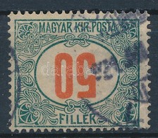 O 1915 Pirosszámú Zöldportó 50f Fordított értékszámmal (30.000) / Mi 65 With Inverted Numeral - Sonstige & Ohne Zuordnung