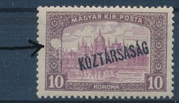 ** 1918 Parlament/Köztársaság 10K Nagy Folttal / Mi 235 With Spot - Autres & Non Classés