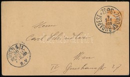 1900 3f Nyomtatványon ZIMONY-BUDAPEST 36. SZ. Vasúti Mozgóposta Bélyegzéssel / 3f On Printed Matter With Railway Cancell - Sonstige & Ohne Zuordnung