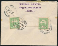 1907 Levél 10f Bérmentesítéssel és ZSOLNA-GALÁNTA-BUDAPEST 45.SZ. Vasúti Bélyegzéssel / Cover With Railway Postmark - Sonstige & Ohne Zuordnung