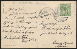 1907 Képeslap SZAKOLCZA-POZSONY 175.SZ. Vasúti Bélyegzéssel / Postcard With Railway Postmark - Sonstige & Ohne Zuordnung