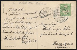 1907 Képeslap SZAKOLCZA-POZSONY 175.SZ. Vasúti Bélyegzéssel / Postcard With Railway Postmark - Autres & Non Classés