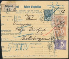 1913 Csomagszállító 72f Bérmentesítéssel / Parcel Card 'MECZENZÉF' - Sonstige & Ohne Zuordnung