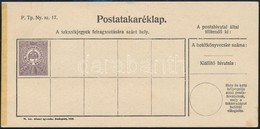 1916 10f Díjjegyes Postatakaréklap, Használatlan / PS-savings Card, Unused - Sonstige & Ohne Zuordnung