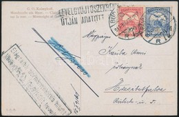 1916 Expressz Képeslap 10f + 25f Bélyeggel, De 'Elégtelen Bérmentesítés Miatt Közönséges Levélként Kezeltetett'  Jelzéss - Other & Unclassified