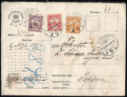 1916 Értéklevél Győrből Sopronba / Insured Cover - Autres & Non Classés