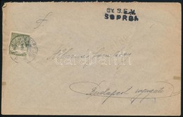 1918 Vasúti Levél GY.S.E.V. SOPRON Bélyegzéssel / Cover With 40f Franking - Other & Unclassified