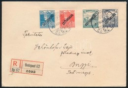 1919 Ajánlott Levél, Hátoldalon Skaba és Plökl Fegyer- és Töltény Raktára Céges Levélzáróval / Registered Cover With Lab - Other & Unclassified