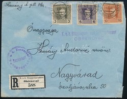 1918 Ajánlott Tábori Levél / Registered Field Post Cover  'K.u.k. Etappenpost- Und Telegraphen Obrenovac' - Other & Unclassified