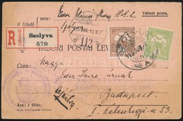 1915 Ajánlott Tábori Levelezőlap 25f Díjlerovással, Hátoldalon Éder Elemér Főhadnagy Fényképével, Ritka! / Registered Fi - Other & Unclassified