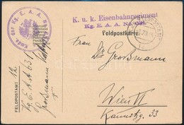 1915 Tábori Posta Levelezőlap / Field Postcard 'K.u.k. Eisenbahnregiment Kg. E.A.A. No. 631' + 'FP 12' - Sonstige & Ohne Zuordnung