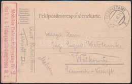 1915 Tábori Posta Levelezőlap / Field Postcard 'Mobiler Beleuchtungszug Nr. 2. Des K.u.k. Festungsartillerieregiments Nr - Other & Unclassified