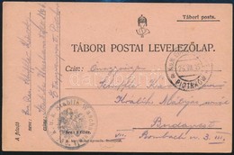 1915 Tábori Posta Levelezőlap / Field Postcard 'K.u.k. Stabile Waschanstalt No.6.' + 'EP PIOTRKOW A' - Other & Unclassified