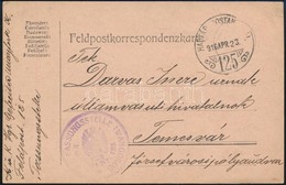 1916 Tábori Posta Levelezőlap / Field Postcard 'K.u.k. FASSUNGSSTELLE IWANGOROD' + 'HP 125' - Sonstige & Ohne Zuordnung