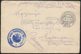 1916 Tábori Posta Levél Tartalommal / Field Post Cover With Content 'Arbeiter Gruppe Hauptmann V. Mattyasovszky' + 'HP 1 - Andere & Zonder Classificatie