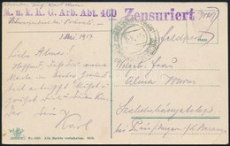 1917 Tábori Posta Képeslap / Field Postcard 'K.u.K. K.G. Arb. Abt. 460' - Andere & Zonder Classificatie