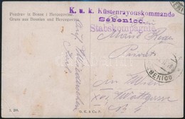 1918 Tábori Posta Képeslap / Field Postcard 'K.u.k. Küstenrayonskommando Sebenico' - Autres & Non Classés